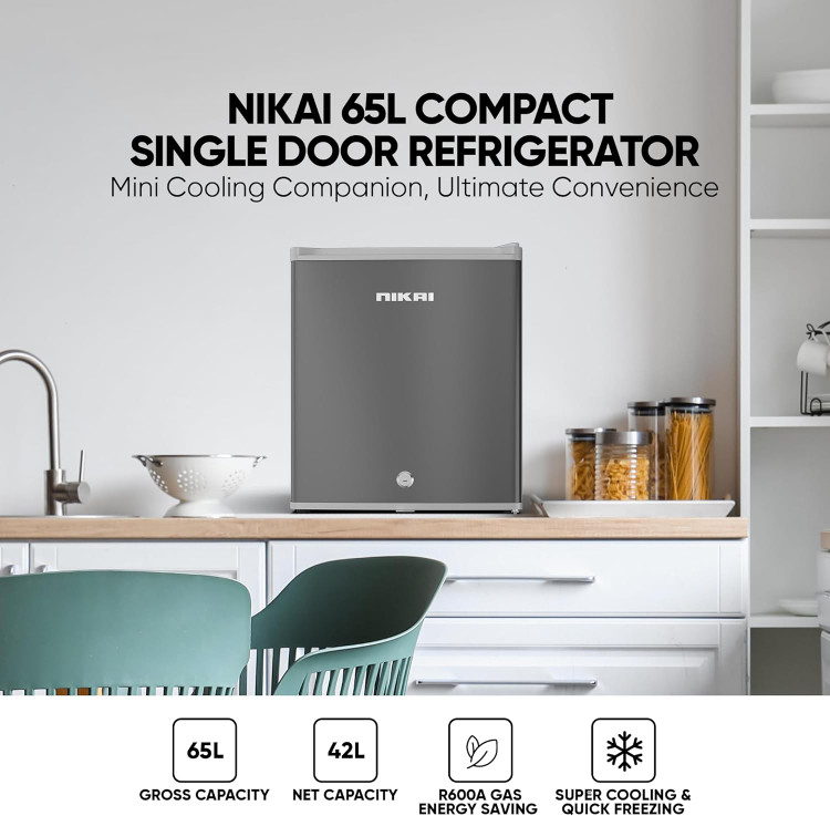 مینی یخچال نیکایی مدل NRF65N6S