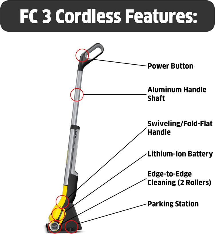 کف شور شارژی کارچر مدل FC3 CORDLESS