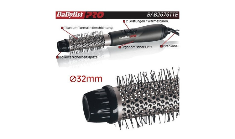 حالت دهنده مو تیتانیومی تورمالین بابیلیس پرو مدل BAB2676TTE