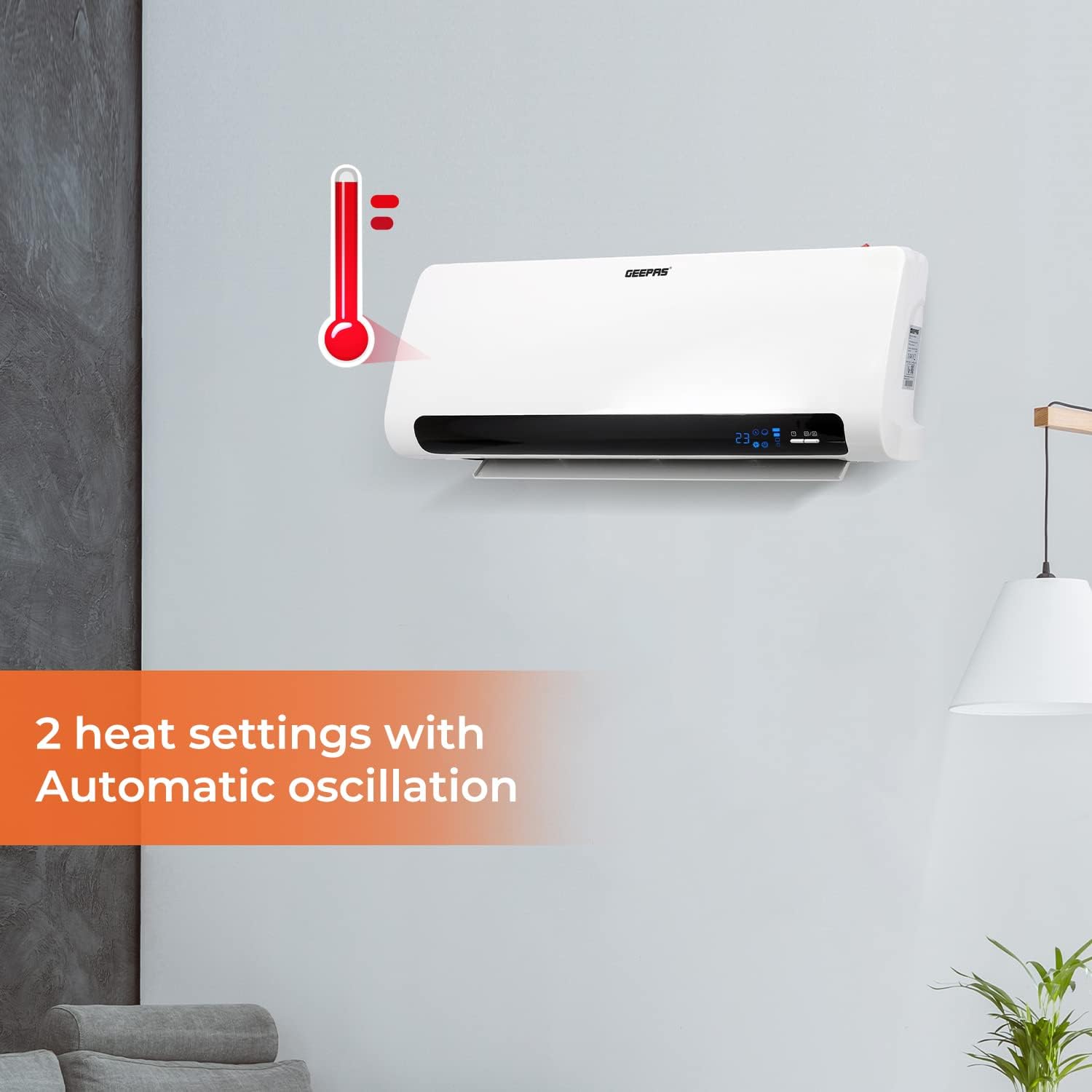 بخاری برقی دیواری جیپاس مدل GWH28518