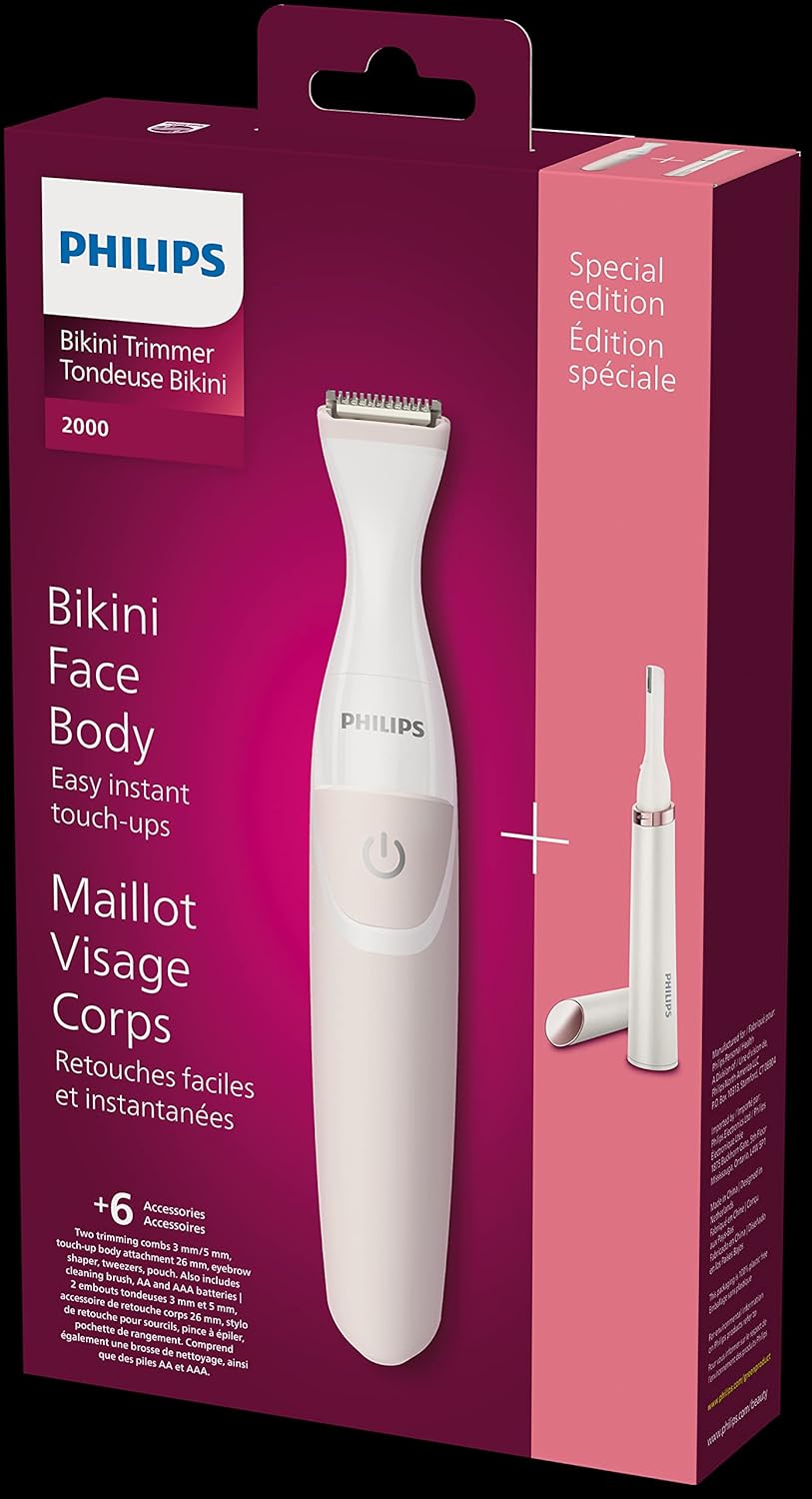 ماشین اصلاح بیکینی و اصلاح کننده فیلیپس مدل BRT387/90