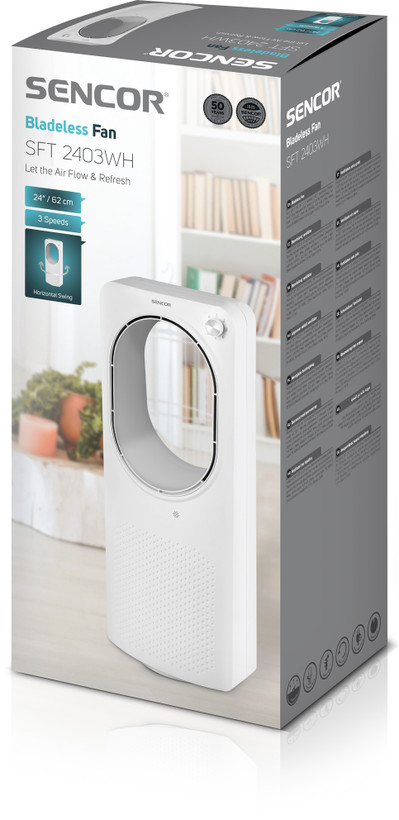 پنکه بدون تیغه سنکور مدل SFT 2403WH