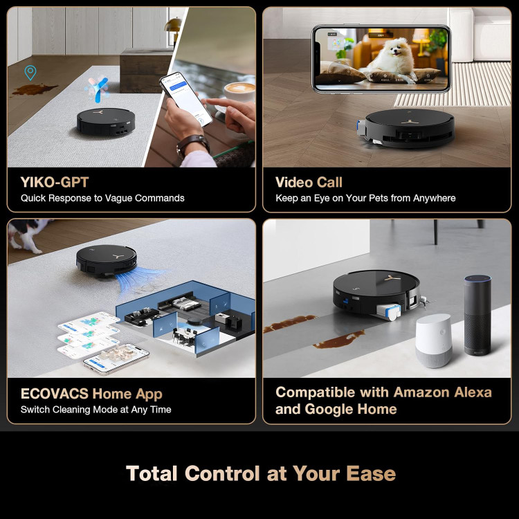 جاروبرقی رباتیک اکووکس مدل ECOVACS DEEBOT X8 PRO OMNI