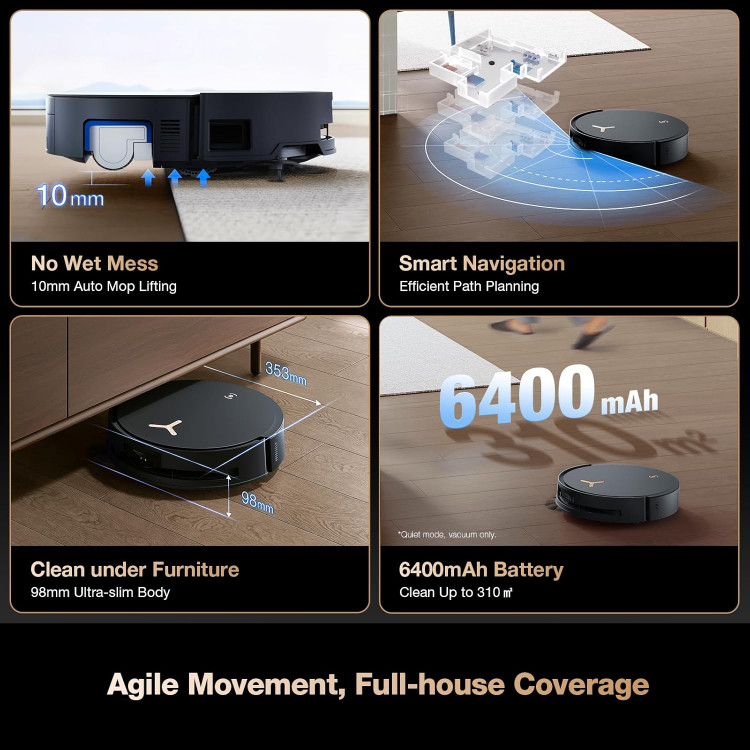جاروبرقی رباتیک اکووکس مدل ECOVACS DEEBOT X8 PRO OMNI