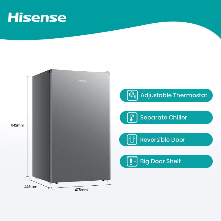 یخچال فریزر هتلی هایسنس مدل RR122D4SAU