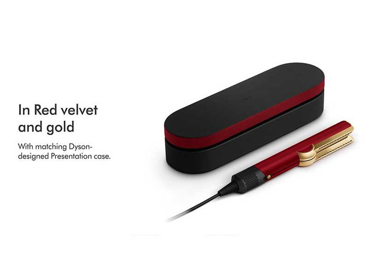 اتو مو دایسون مدل AIRSTRAIT Red Velvet/Gold
