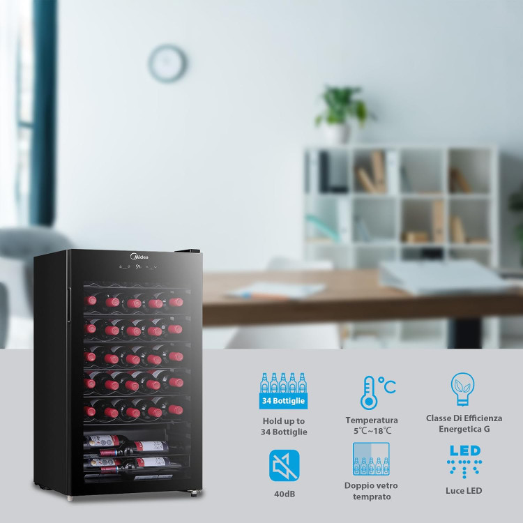یخچال شیشه ای مدیا مدل MDRW150FGG22