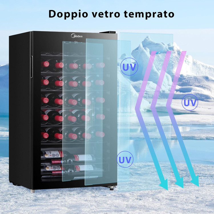 یخچال شیشه ای مدیا مدل MDRW150FGG22
