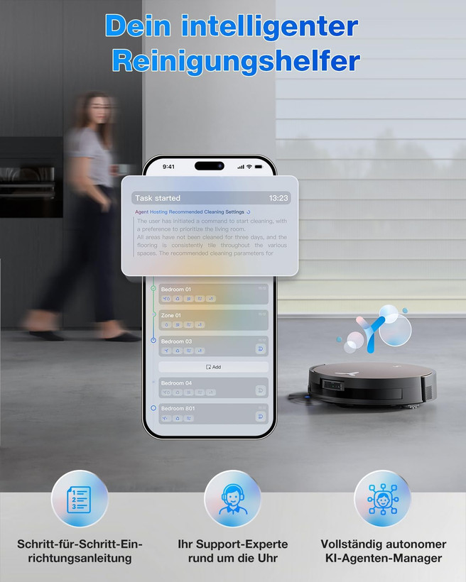 جاروبرقی رباتیک اکووکس مدل X11 PRO OMNI