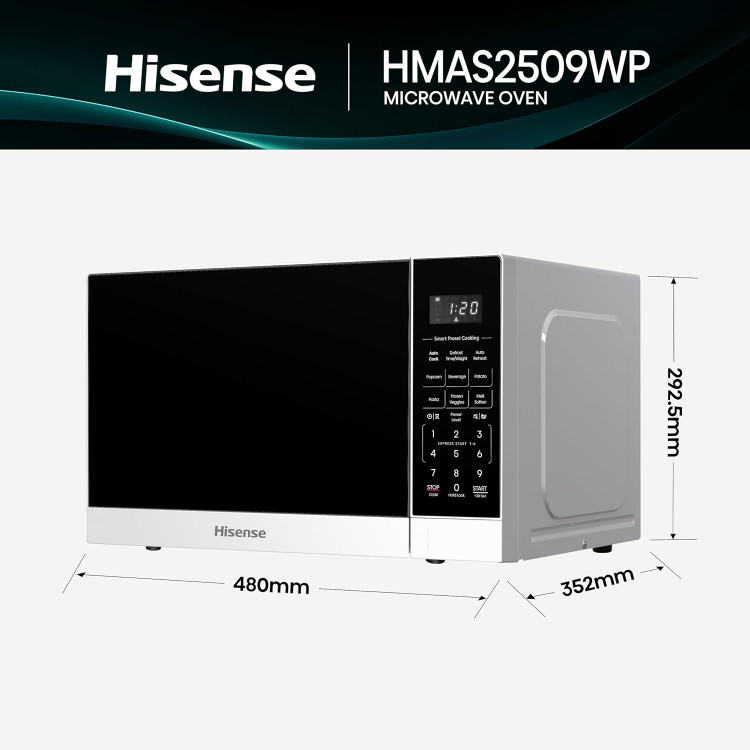 مایکروویو هایسنس مدل HMAS2509WP