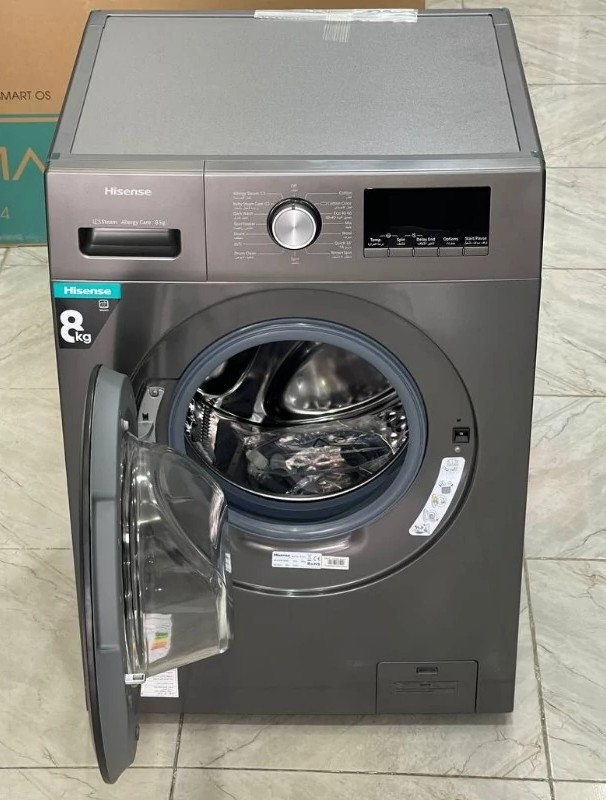 ماشین لباسشویی 8 کیلویی هایسنس مدل WFPV8012EMT
